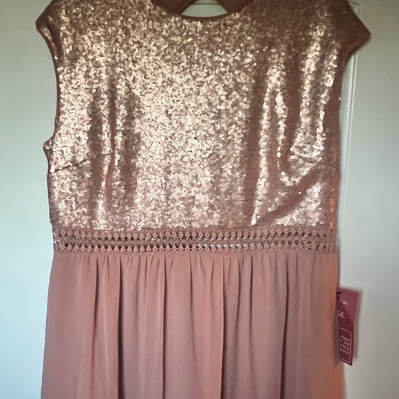 NWT Rose Gold Gown plus size - Picture 7 of 9